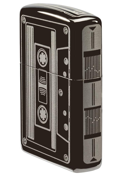 Zippo Cassette Tape Black Ice® Windproof Lighter