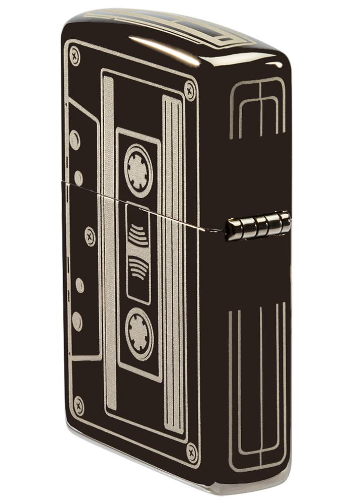 Zippo Cassette Tape Black Ice® Windproof Lighter