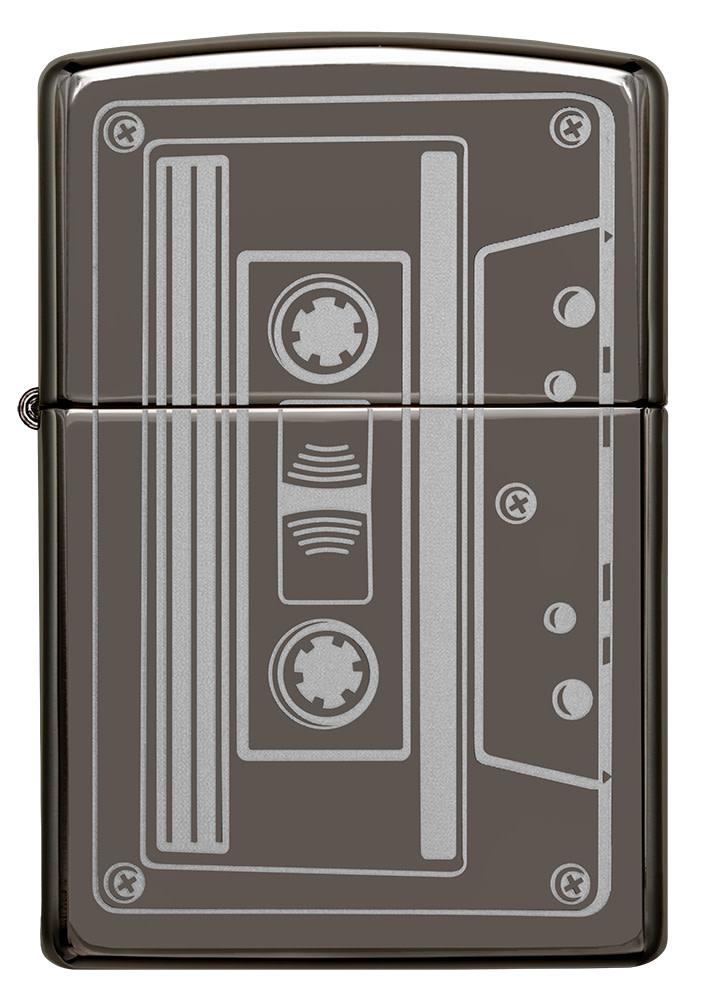 Zippo Cassette Tape Black Ice® Windproof Lighter
