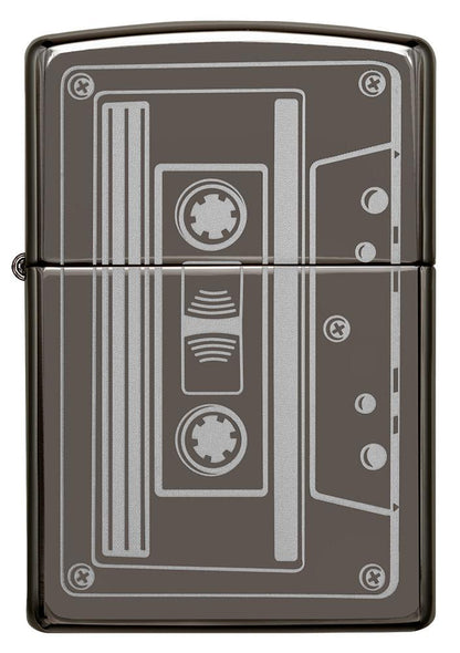 Zippo Cassette Tape Black Ice® Windproof Lighter