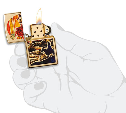 Zippo Zfusion Desert High Polish Brass Windproof Lighter