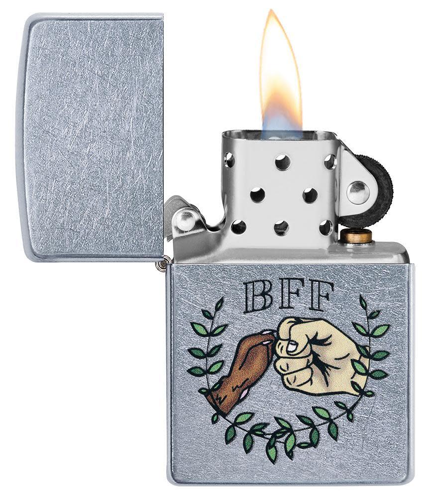 Zippo Paw Bump Design Street Chrome Windproof Lighter