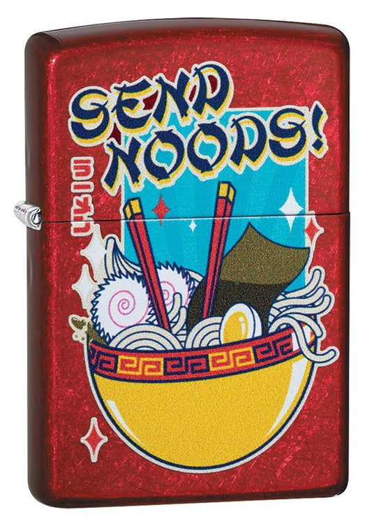 Zippo Noodle Design Candy Apple Red Windproof Lighter