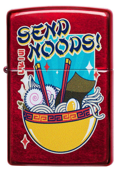 Zippo Noodle Design Candy Apple Red Windproof Lighter
