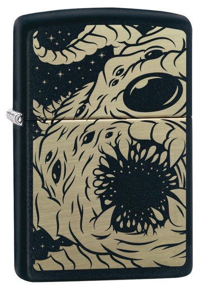 Zippo Black Matte Apocalypse Monster Design