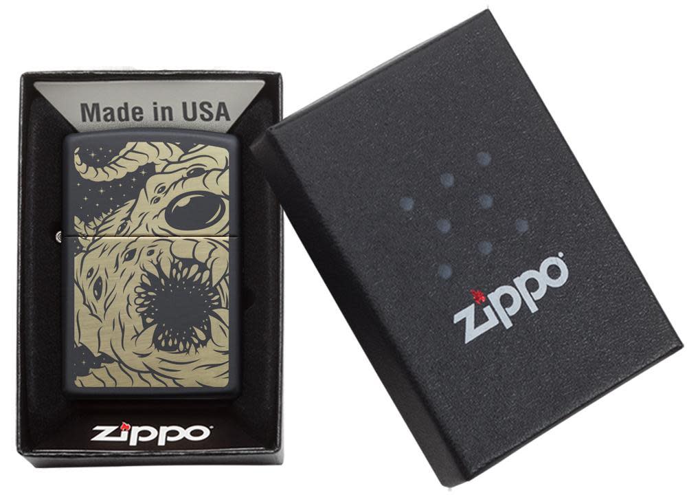Zippo Black Matte Apocalypse Monster Design