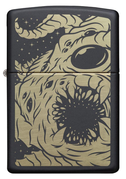 Zippo Black Matte Apocalypse Monster Design