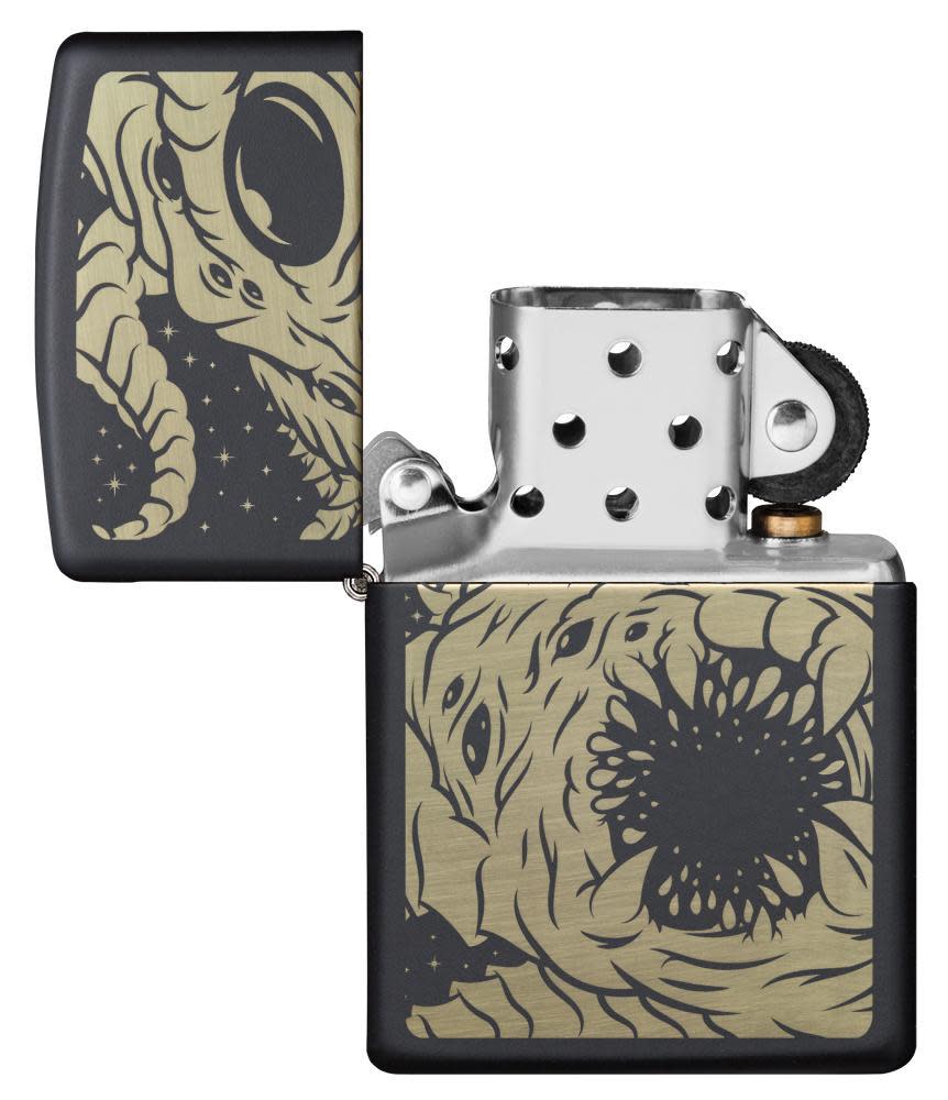 Zippo Black Matte Apocalypse Monster Design