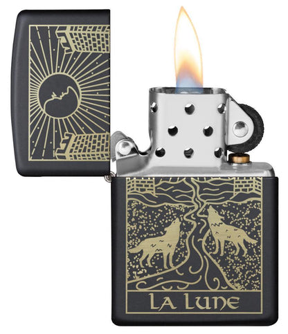 Zippo Wolf Tarot Card Design