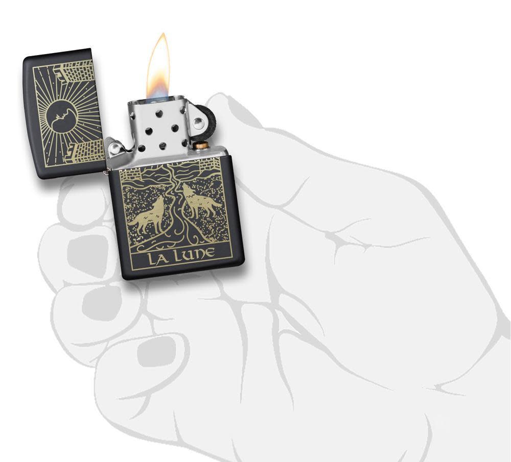 Zippo Wolf Tarot Card Design