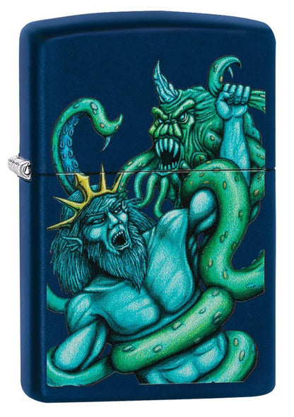 Zippo Navy Matte Sea King Design