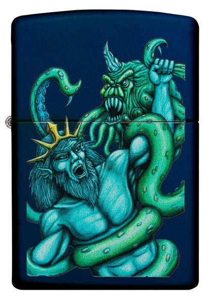 Zippo Navy Matte Sea King Design