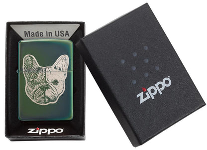 Zippo French Bulldog Design