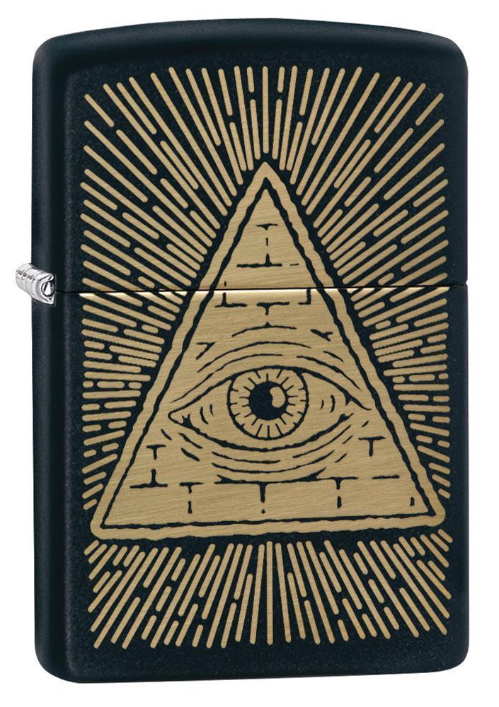 Zippo Eye of Providence Black Matte Design