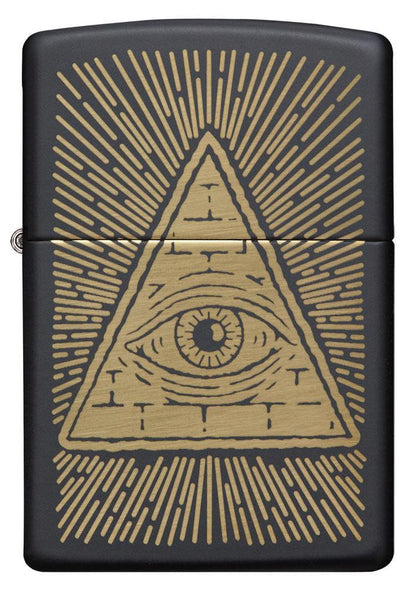 Zippo Eye of Providence Black Matte Design