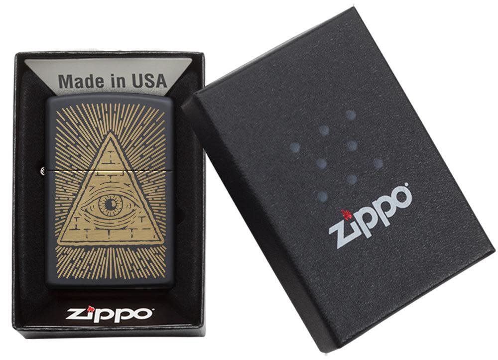 Zippo Eye of Providence Black Matte Design