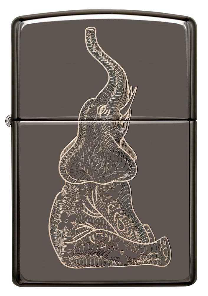 Zippo Zentangle Elephant Design Windproof Lighter