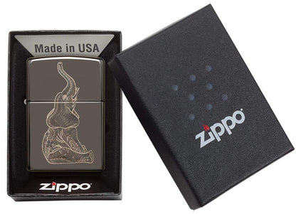 Zippo Zentangle Elephant Design Windproof Lighter