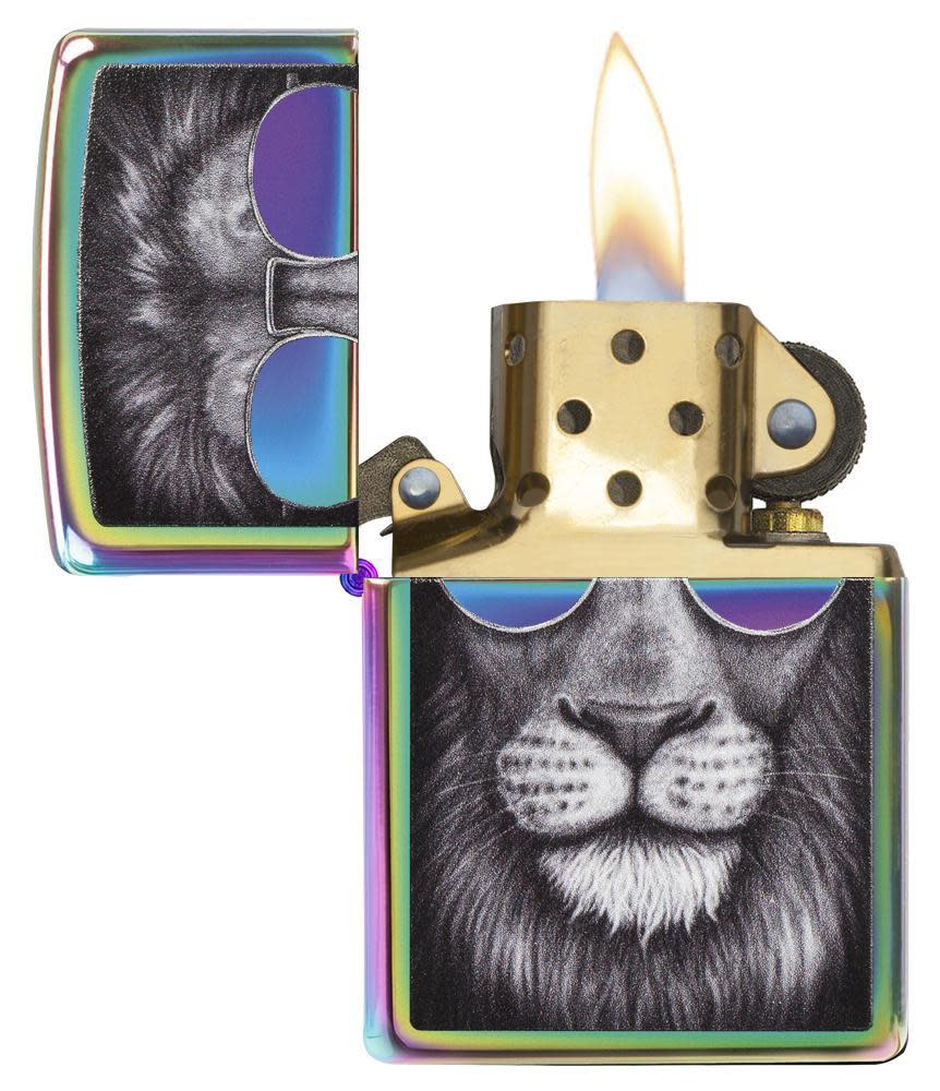 Zippo Lion in Sunglasses Spectrum Windproof Lighter