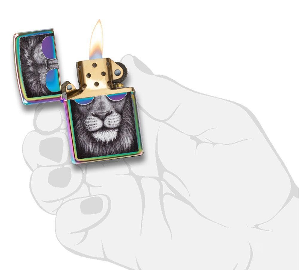 Zippo Lion in Sunglasses Spectrum Windproof Lighter