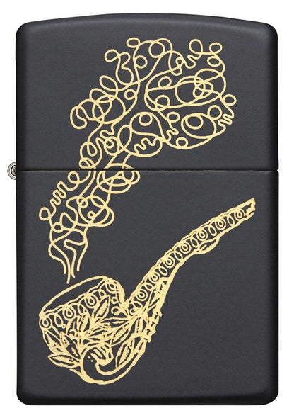 Zippo Bronze Pipe & Smoke Black Matte Windproof Lighter